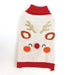 Happy Pet Hondentrui Rendier Met Glitters Wit / Rood Ruglengte 30 Cm