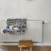 Croci Radiatorhangmat Gemeleerd Zwart 47X30X25 Cm