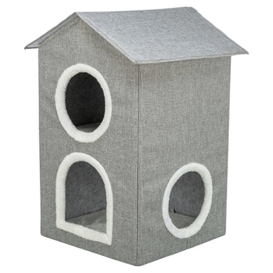 Trixie Kattenmand / Kattenhuis Nora Soft 2 Verdriepingen Lichtgrijs 47X47X67 Cm