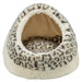 Trixie Kattenmand Iglo Leo  Soft Pluche Creme / Panterprint 35X41X26 Cm