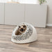 Trixie Kattenmand Iglo Leo  Soft Pluche Creme / Panterprint 35X41X26 Cm