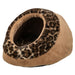 Trixie Kattenmand Iglo Leo  Soft Pluche Bruin / Panterprint 35X41X26 Cm