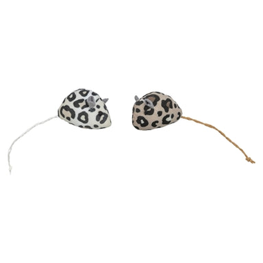 Trixie Pluche Muis Panterprint Met Kattenkruid / Catnip Assorti 5 Cm 2 St