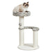 Trixie Krabpaal Leo Panterprint Rond Creme 42X42X82 Cm