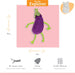 Happy Pet Tabby Patch Aubergines Met Catnip 12 Cm En 15 Cm