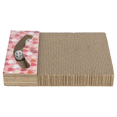 Trixie Krabplank Hartjes Met Ballen Rechthoekig Karton Zalm 38X30X5 Cm