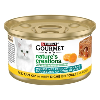Gourmet Natures Creations Hart Van Saus Kip 24X85 Gr