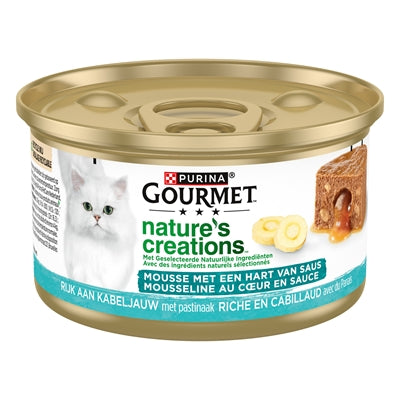 Gourmet Natures Creations Hart Van Saus Kabeljauw 24X85 Gr