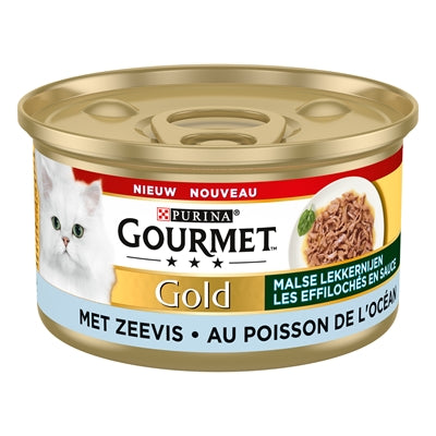 Gourmet Gold Malse Lekkernijen Zeevis 24X85 Gr