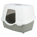 Trixie Kattenbak Davio Top Outdoor Met Kap Grijs / Wit 56X39X39 Cm