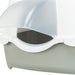 Trixie Kattenbak Davio Top Outdoor Met Kap Grijs / Wit 56X39X39 Cm