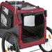 Trixie Hondenfietskar Grijs / Rood 61/125X56X64 Cm