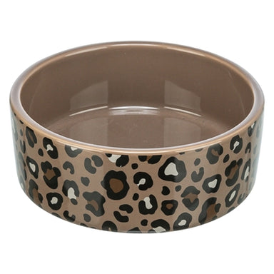 Trixie Voerbak / Drinkbak Leo Keramiek Panterprint Assorti 1 Ltr 18X18X7 Cm