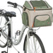 Trixie Fietsmand Voor Stuur Polyester Olijfgroen / Beige 48X34X40 Cm