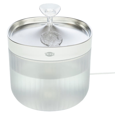 Trixie Drinkfontein Aqua Clear Kunststof / Rvs Wit 18X18X16 Cm