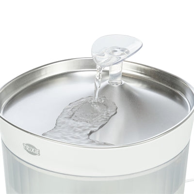 Trixie Drinkfontein Aqua Clear Kunststof / Rvs Wit 18X18X16 Cm