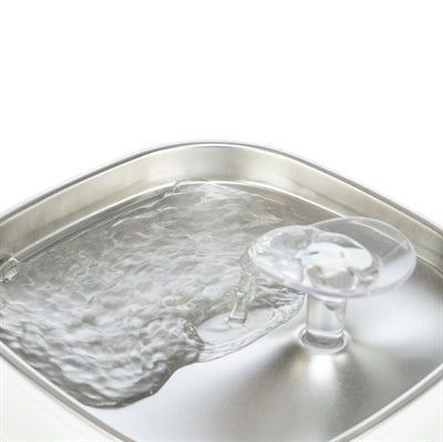 Trixie Drinkfontein Aqua Pure Kunststof / Rvs Wit 18X18X14,5 Cm