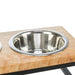 Trixie Hondenbar Voerbak / Drinkbak Zwart / Bruin 38X19X12 Cm