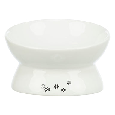 Trixie Voerbak / Drinkbak Dogs Keramiek Verhoogd Wit 17X17X13,5 Cm