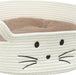 Trixie Kattenmand Rond Wit / Lichtbruin 45X45 Cm
