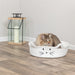 Trixie Kattenmand Rond Wit / Lichtbruin 45X45 Cm