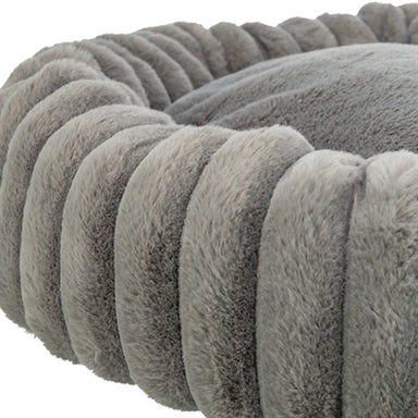 Trixie Hondenmand Lonni Rond Brede Ribstof Antraciet 50X50X12 Cm