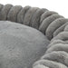 Trixie Hondenmand Lonni Rond Brede Ribstof Antraciet 50X50X12 Cm