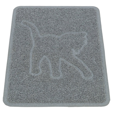 Trixie Kattenbakmat Kattensilhouet Pvc Lichtgrijs 48X35 Cm