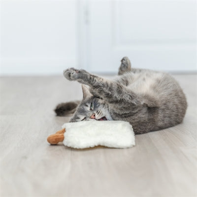 Trixie Gebakken Ei Xxl Pluche Met Amerikaanse Catnip 18 Cm