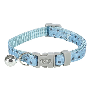 Trixie Kattenhalsband Stippen Motief Blauw 20-30X1 Cm