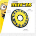 Minions Canvas Frisbee Geel 25X25X1,2 Cm