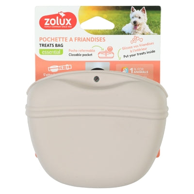Zolux Beloningszakje Snackzakje Silicone Beige 13X6X11 Cm