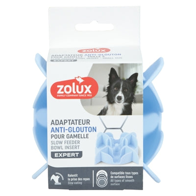Zolux Slowfeeder / Inzet Stuk Voor Voerbak Silicone Blauw 13,5X13,5X3,5 Cm