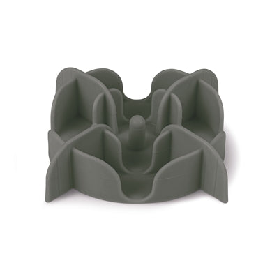 Zolux Slowfeeder / Inzet Stuk Voor Voerbak Silicone Grijs 13,5X13,5X3,5 Cm