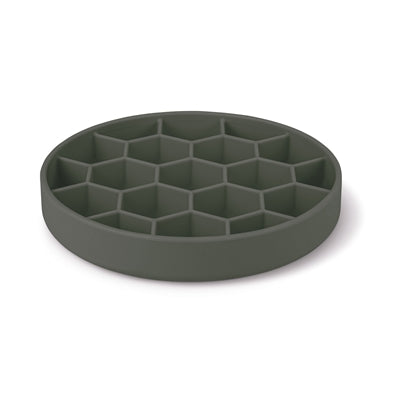 Zolux Voebrak Hond Slow Feed Met Zuignappen Silicone Grijs 16X16X4,5 Cm