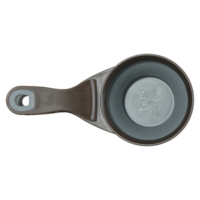 Zolux Voerschep 2 In 1 Schep / Afsluitklem Silicone Grijs 19,5X10X4 Cm