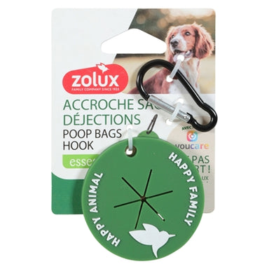 Zolux Poepzakhouder Haak Groen 6X6X0,5 Cm