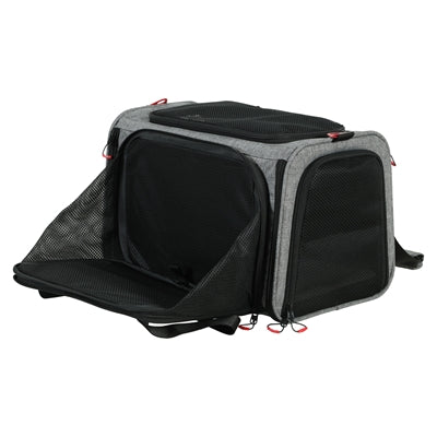 Zolux Reismand Hond / Kat Uitbreidbaar Maximaal 8 Kg Grijs / Zwart  L 58X49X29 Cm <8Kg