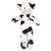 Zolux Furry Farm Koe Isache Pluche Met Touw Wit / Zwart 32X21X6 Cm
