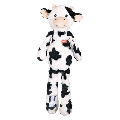 Zolux Furry Farm Koe Isache Pluche Met Touw Wit / Zwart 32X21X6 Cm