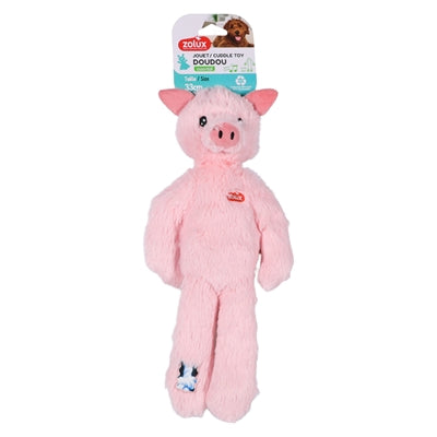 Zolux Furry Farm Varken Jason Pluche Met Touw Roze 34X17,5X6 Cm