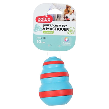 Zolux Treat Cone Rubber Lichtblauw / Rood 7X7X10 Cm