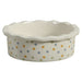 Zolux Voerbak Cosy Gestipt Keramiek Wit 10X10X3,5 Cm 100 Ml