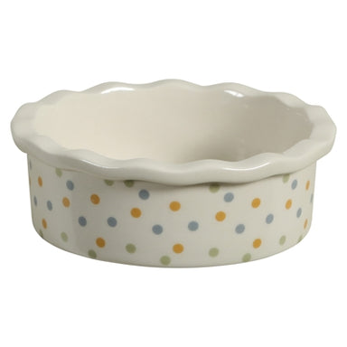 Zolux Voerbak Cosy Gestipt Keramiek Wit 10X10X3,5 Cm 100 Ml