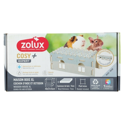 Zolux Knaaghuis Cosy Cavia Uitbreiding Hout 38X21X16,5 Cm