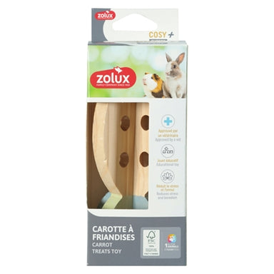 Zolux Fourageerwortel Cosy Snack Houder Hout 13,5X7X7 Cm