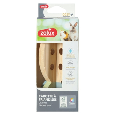 Zolux Fourageerwortel Cosy Snack Houder Hout 13,5X7X7 Cm
