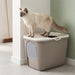 Savic Kattenbak Ease-In Wit / Mokka 58X39X39 Cm