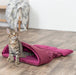 Trixie Xmas Cosy Slaapzak Velourslook / Pluche Bordeaux 50X50X65 Cm
