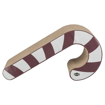 Trixie Xmas Krabplank Candy Cane Kerststok Donkerrood / Wit 42X21,5X13 Cm